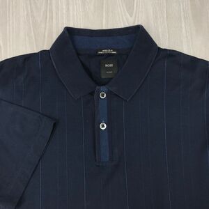Hugo Boss Men's Regular Fit Finest Italian Fabric Small Tailored‎ Blue Polo